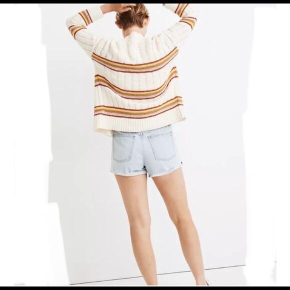 Madewell Diaz Striped Open Knit Cardigan Sweater XS - Picture 3 of 10